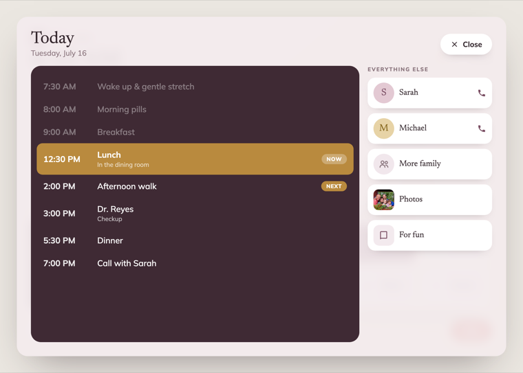 Idyll — app screen