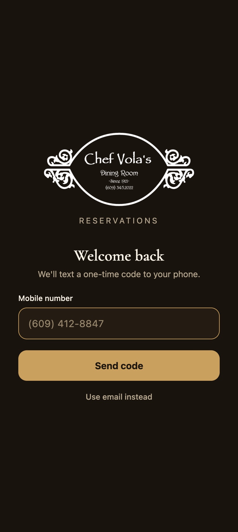 Calm, branded auth